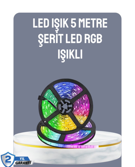 Kumandalı 5 Metre Şerit LED Dekoratif Aydınlatma Kumandalı 5 Metre Şerit LED Dekoratif Aydınlatma