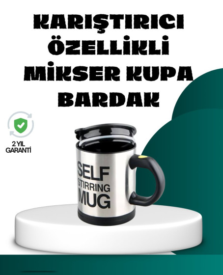 Otomatik Karıştırmalı Termos Kupa | USB Şarjlı ve Ergonomik Tasarım Otomatik Karıştırmalı Termos Kupa | USB Şarjlı ve Ergonomik Tasarım