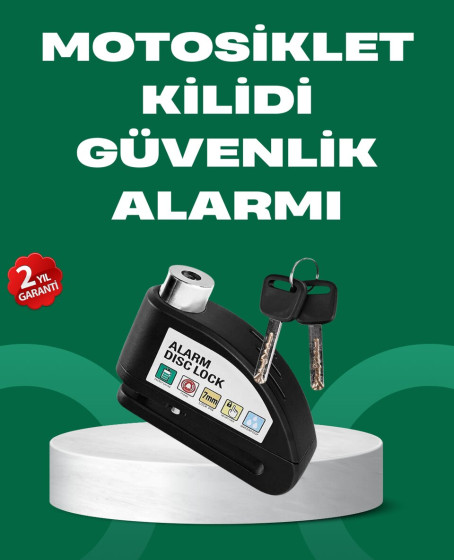 Motosiklet Scooter Bisiklet Tekerlek Disk Kilidi Alarmlı Güvenlik Motosiklet Scooter Bisiklet Tekerlek Disk Kilidi Alarmlı Güvenlik