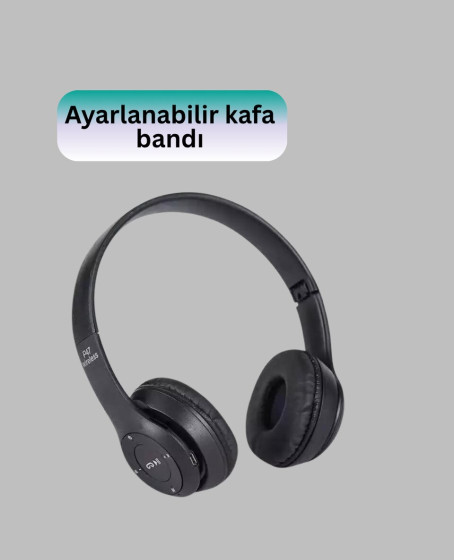 Mikrofonlu Kablosuz Kulaklık | Uzun Pil Ömrü ve Stereo Ses Performansı