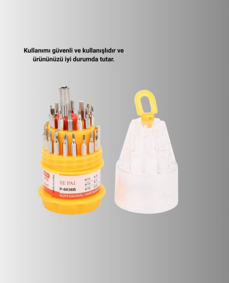 Kompakt Tornavida Seti Elektronik Cihaz Tamiri İçin Kompakt Tornavida Seti Elektronik Cihaz Tamiri İçin