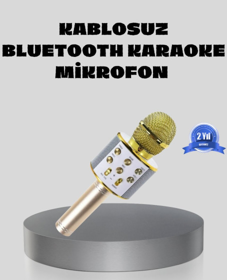 Bluetooth Karaoke Mikrofon Şarjlı Uzun Pil Ömürlü Çok Fonksiyonlu Bluetooth Karaoke Mikrofon Şarjlı Uzun Pil Ömürlü Çok Fonksiyonlu