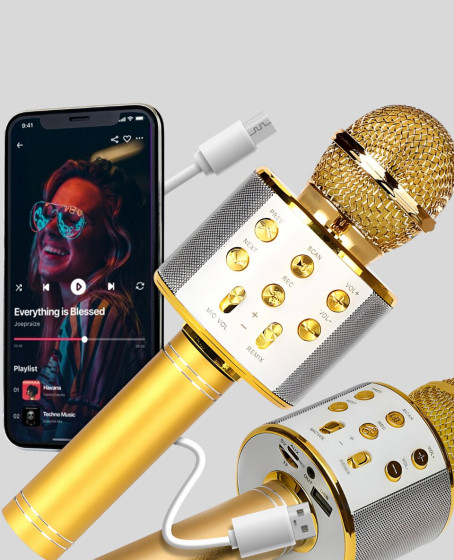 Bluetooth Karaoke Mikrofon Şarjlı Uzun Pil Ömürlü Çok Fonksiyonlu Bluetooth Karaoke Mikrofon Şarjlı Uzun Pil Ömürlü Çok Fonksiyonlu