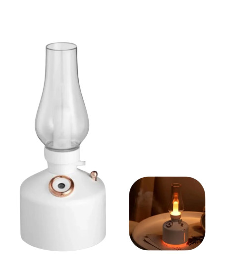 LED Işıklı Vintage Hava Nemlendirici Aromaterapi Difüzörü USB Şarjlı