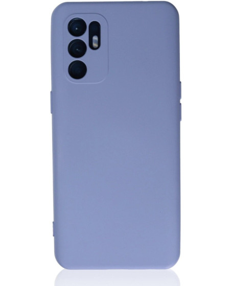 Oppo Reno 6 Kılıf Nano İçi Kadife Silikon - Lila