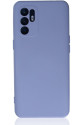 Oppo Reno 6 Kılıf Nano İçi Kadife Silikon - Lila