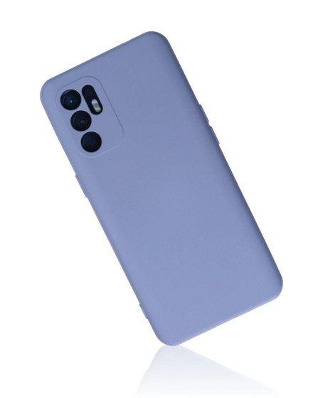 Oppo Reno 6 Kılıf Nano İçi Kadife Silikon - Lila
