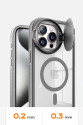 İphone 15 Pro Max Kılıf Teleskop Lens Magsafe Silikon Kapak - Derin Mor