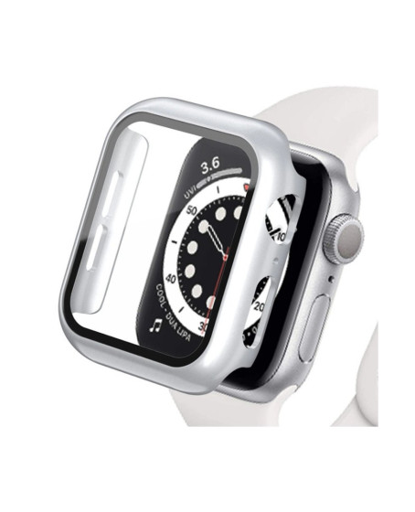 Apple Watch Ultra 49mm Camlı Kasa Ekran Koruyucu - Gümüş