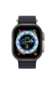 Apple Watch Ultra 49mm Alüminyum Kasa Cam Ekran Koruyucu - Siyah
