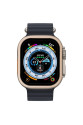 Apple Watch Ultra 49mm Alüminyum Kasa Cam Ekran Koruyucu - Gold Apple Watch Ultra 49mm Alüminyum Kasa Cam Ekran Koruyucu - Gold