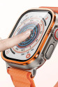 Apple Watch Ultra 49mm Alüminyum Kasa Cam Ekran Koruyucu - Turuncu