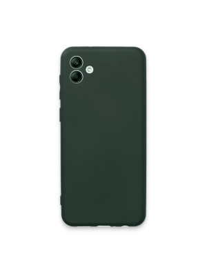 Samsung Galaxy A04e Kılıf First Silikon - Koyu Yeşil