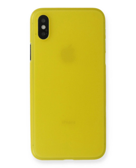İphone Xs Max Kılıf Pp Ultra İnce Kapak - Sarı İphone Xs Max Kılıf Pp Ultra İnce Kapak - Sarı