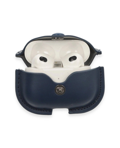 Airpods 3 (3.nesil) Çanta Deri Kılıf - Lacivert Airpods 3 (3.nesil) Çanta Deri Kılıf - Lacivert