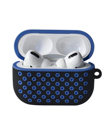 Airpods Pro 2 (2.nesil) Spor Delikli Kılıf - Siyah-mavi Airpods Pro 2 (2.nesil) Spor Delikli Kılıf - Siyah-mavi
