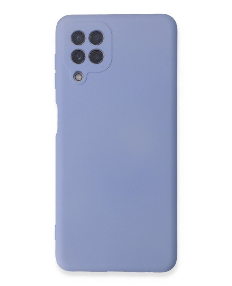 Samsung Galaxy A22 Kılıf Nano İçi Kadife Silikon - Lila