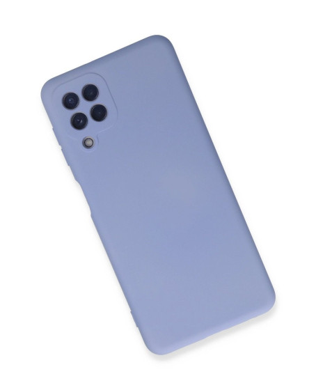 Samsung Galaxy A22 Kılıf Nano İçi Kadife Silikon - Lila