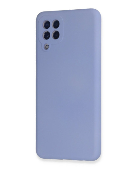 Samsung Galaxy A22 Kılıf Nano İçi Kadife Silikon - Lila