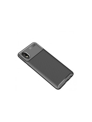 Samsung Galaxy A01 Core Kılıf Auto Focus Karbon Kapak - Siyah