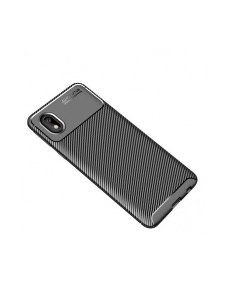 Samsung Galaxy A01 Core Kılıf Auto Focus Karbon Kapak - Siyah