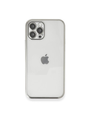 İphone 12 Pro Max Kılıf Razer Lensli Silikon - Gümüş