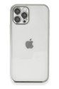 İphone 12 Pro Max Kılıf Razer Lensli Silikon - Gümüş