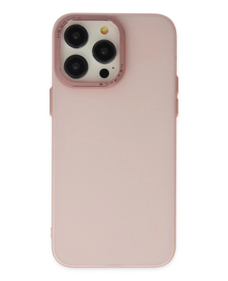 İphone 14 Pro Kılıf Modos Metal Kapak - Pembe