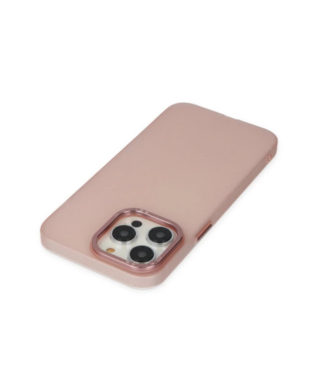 İphone 14 Pro Kılıf Modos Metal Kapak - Pembe