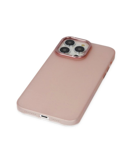 İphone 14 Pro Kılıf Modos Metal Kapak - Pembe