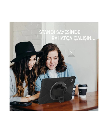Samsung Galaxy Tab A9 Plus Kılıf Amazing Tablet Kapak - Siyah Samsung Galaxy Tab A9 Plus Kılıf Amazing Tablet Kapak - Siyah