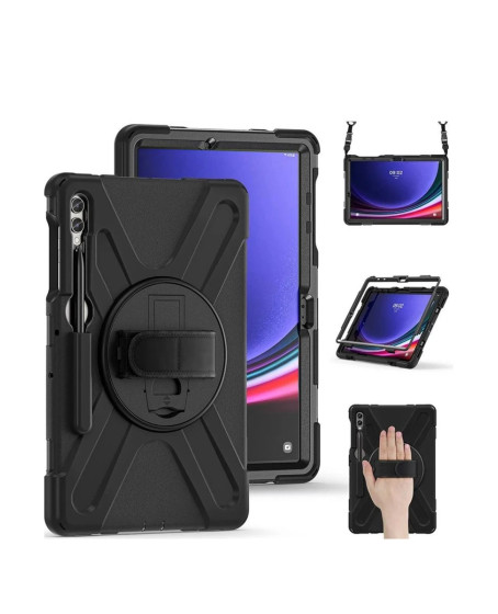 Samsung Galaxy X610 Tab S9 Fe Plus 12.4 Kılıf Amazing Tablet Kapak - Siyah Samsung Galaxy X610 Tab S9 Fe Plus 12.4 Kılıf Amazing Tablet Kapak - Siyah