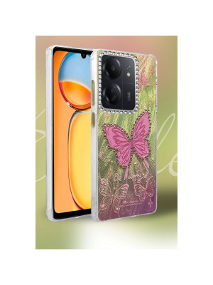 Xiaomi Redmi 13c Kılıf Blade Aynalı Desenli Kapak - Desen 1 Xiaomi Redmi 13c Kılıf Blade Aynalı Desenli Kapak - Desen 1
