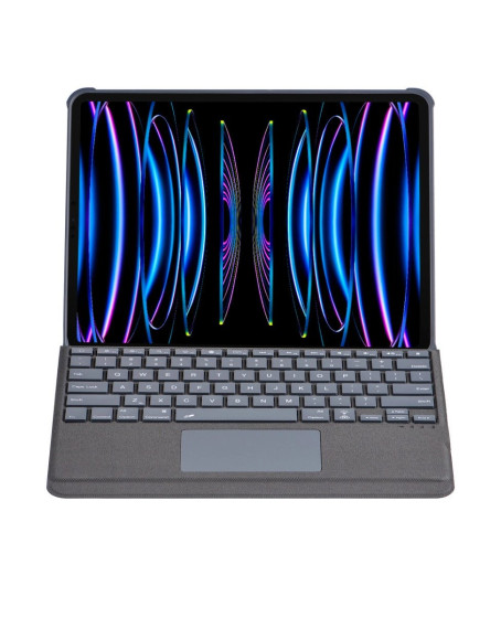 T5509d İpad Pro 12.9 (2022) Kılıf Palermo Ledli Klavyeli Standlı Tablet Kılıfı - Siyah T5509d İpad Pro 12.9 (2022) Kılıf Palermo Ledli Klavyeli Standlı Tablet Kılıfı - Siyah