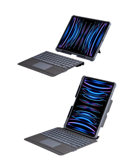 T5509d İpad Pro 12.9 (2022) Kılıf Palermo Ledli Klavyeli Standlı Tablet Kılıfı - Siyah T5509d İpad Pro 12.9 (2022) Kılıf Palermo Ledli Klavyeli Standlı Tablet Kılıfı - Siyah