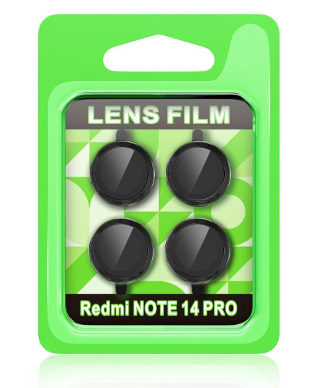 Xiaomi Redmi Note 14 Pro 5g Raze Metal Kamera Lens - Siyah Xiaomi Redmi Note 14 Pro 5g Raze Metal Kamera Lens - Siyah
