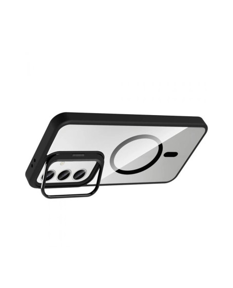 Joko Samsung Galaxy S24 Fe Remim Lensli Magsafe Standlı Kapak - Siyah