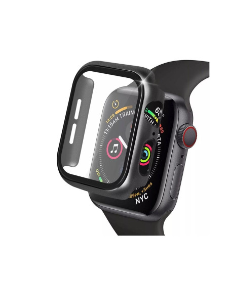 Apple Watch 42mm Camlı Kasa Ekran Koruyucu - Siyah Apple Watch 42mm Camlı Kasa Ekran Koruyucu - Siyah