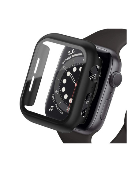 Apple Watch Ultra 49mm Camlı Kasa Ekran Koruyucu - Siyah Apple Watch Ultra 49mm Camlı Kasa Ekran Koruyucu - Siyah