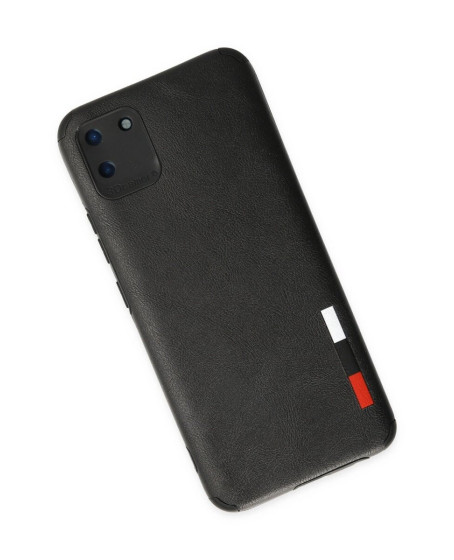 Realme C11 Kılıf Loop Deri Silikon - Siyah Realme C11 Kılıf Loop Deri Silikon - Siyah