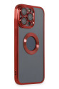Apple İphone 14 Pro Max Kılıf Slot Silikon - Kırmızı Apple İphone 14 Pro Max Kılıf Slot Silikon - Kırmızı