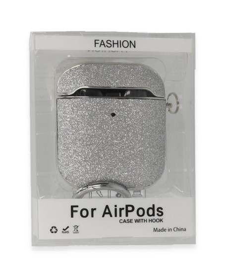 Apple Airpods 2 (2.nesil) Spell Simli Kılıf - Gümüş Apple Airpods 2 (2.nesil) Spell Simli Kılıf - Gümüş