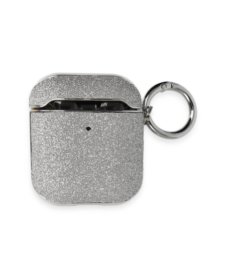 Apple Airpods 2 (2.nesil) Spell Simli Kılıf - Gümüş Apple Airpods 2 (2.nesil) Spell Simli Kılıf - Gümüş