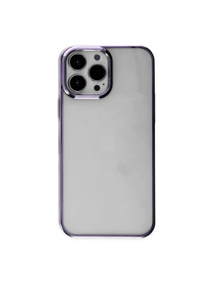 Apple İphone 13 Pro Max Kılıf Element Silikon - Mor