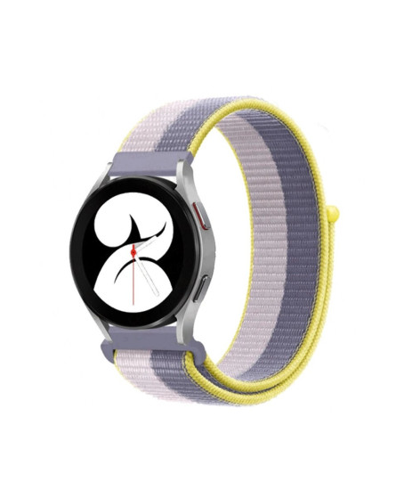 Samsung Galaxy Watch 4 Hasırlı Cırtcırtlı Kordon (saat Değildir) - Gri-beyaz Samsung Galaxy Watch 4 Hasırlı Cırtcırtlı Kordon (saat Değildir) - Gri-beyaz