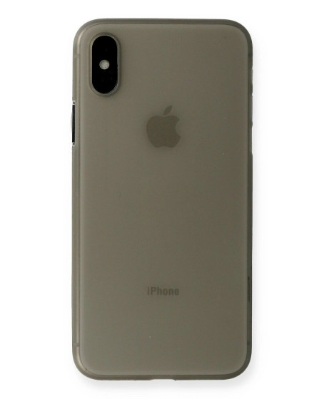 Apple İphone Xs Max Kılıf Pp Ultra İnce Kapak - Gri Apple İphone Xs Max Kılıf Pp Ultra İnce Kapak - Gri