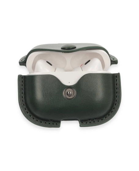 Apple Airpods Pro 2 (2.nesil) Çanta Deri Kılıf - Haki Yeşil Apple Airpods Pro 2 (2.nesil) Çanta Deri Kılıf - Haki Yeşil