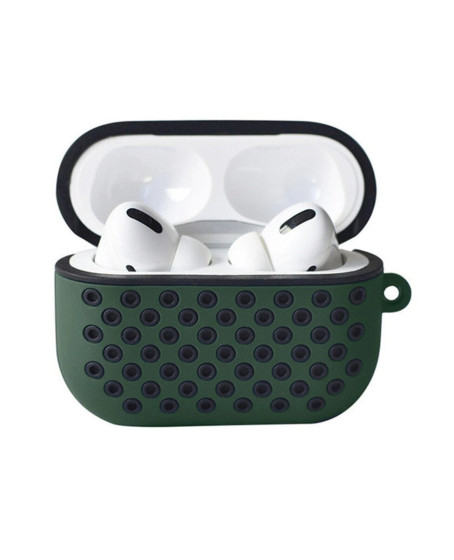 Apple Airpods Pro 2 (2.nesil) Spor Delikli Kılıf - Haki Yeşil-siyah Apple Airpods Pro 2 (2.nesil) Spor Delikli Kılıf - Haki Yeşil-siyah
