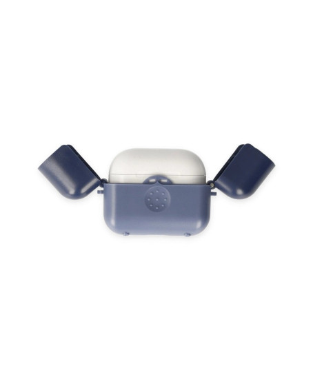 Apple Airpods 3 (3.nesil) Basmalı Kılıf - Mavi-lacivert