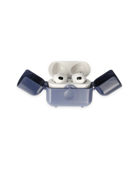 Apple Airpods 3 (3.nesil) Basmalı Kılıf - Mavi-lacivert